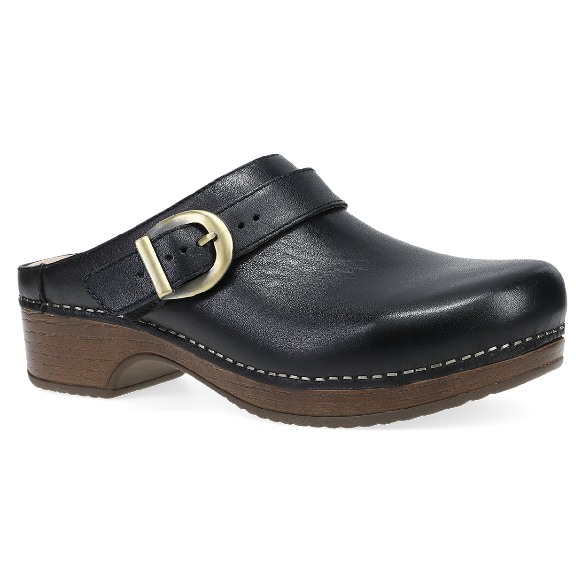 Dansko Baylor Backless Women's Clog, leather upper, decorative belt closure, clog sandal, Style #9440507800