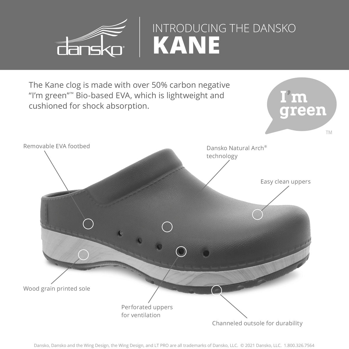 Dansko Women's Kane Clog in Black