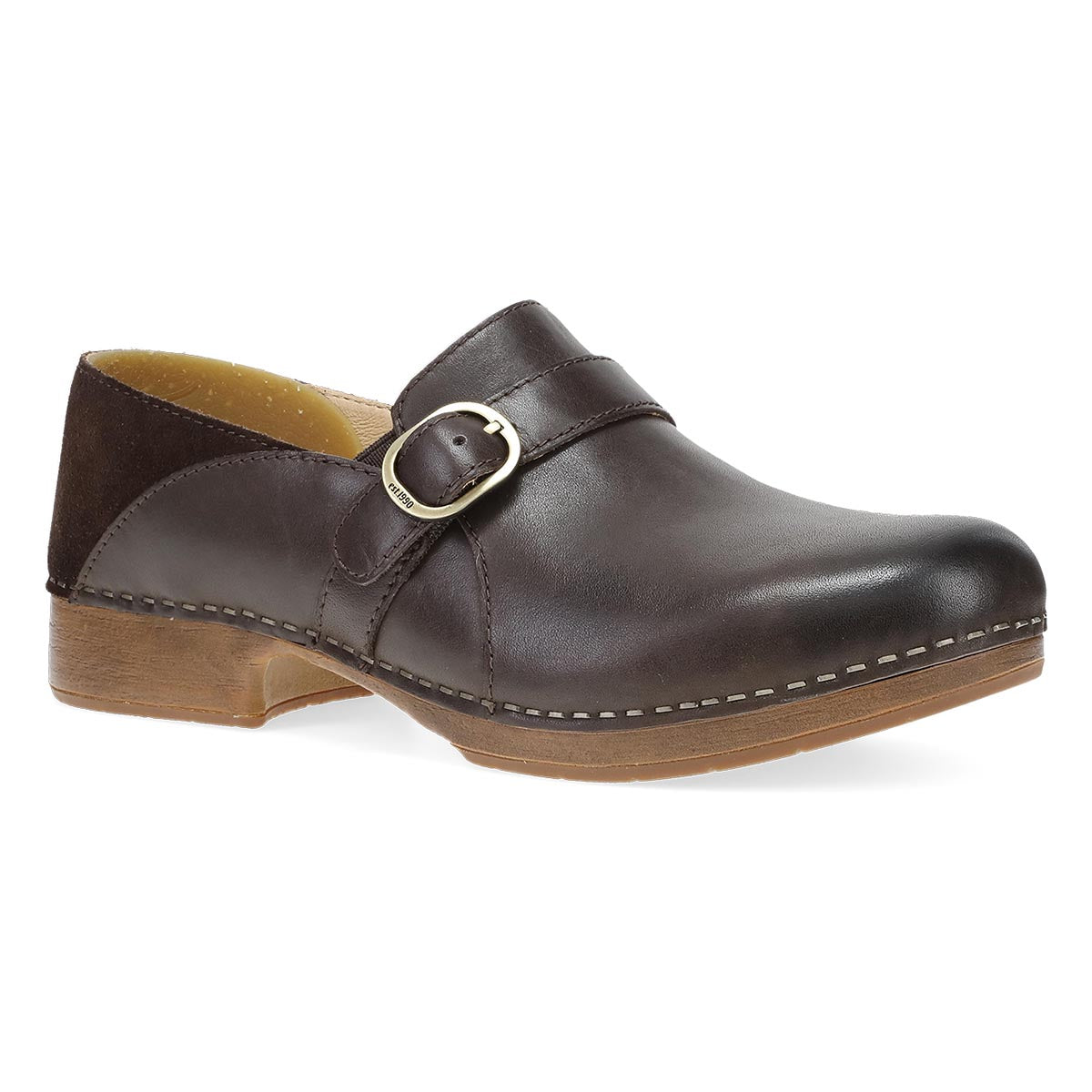 Dansko Margaret Burnished Calf Women's Clog in Chocolate