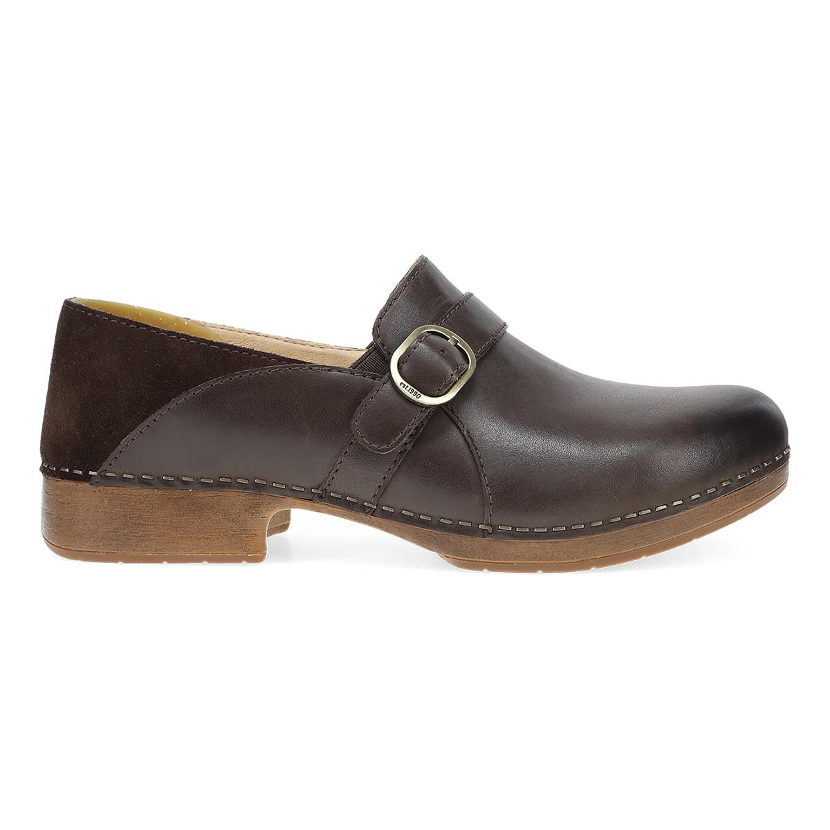 Dansko Margaret Burnished Calf Women's Clog in Chocolate