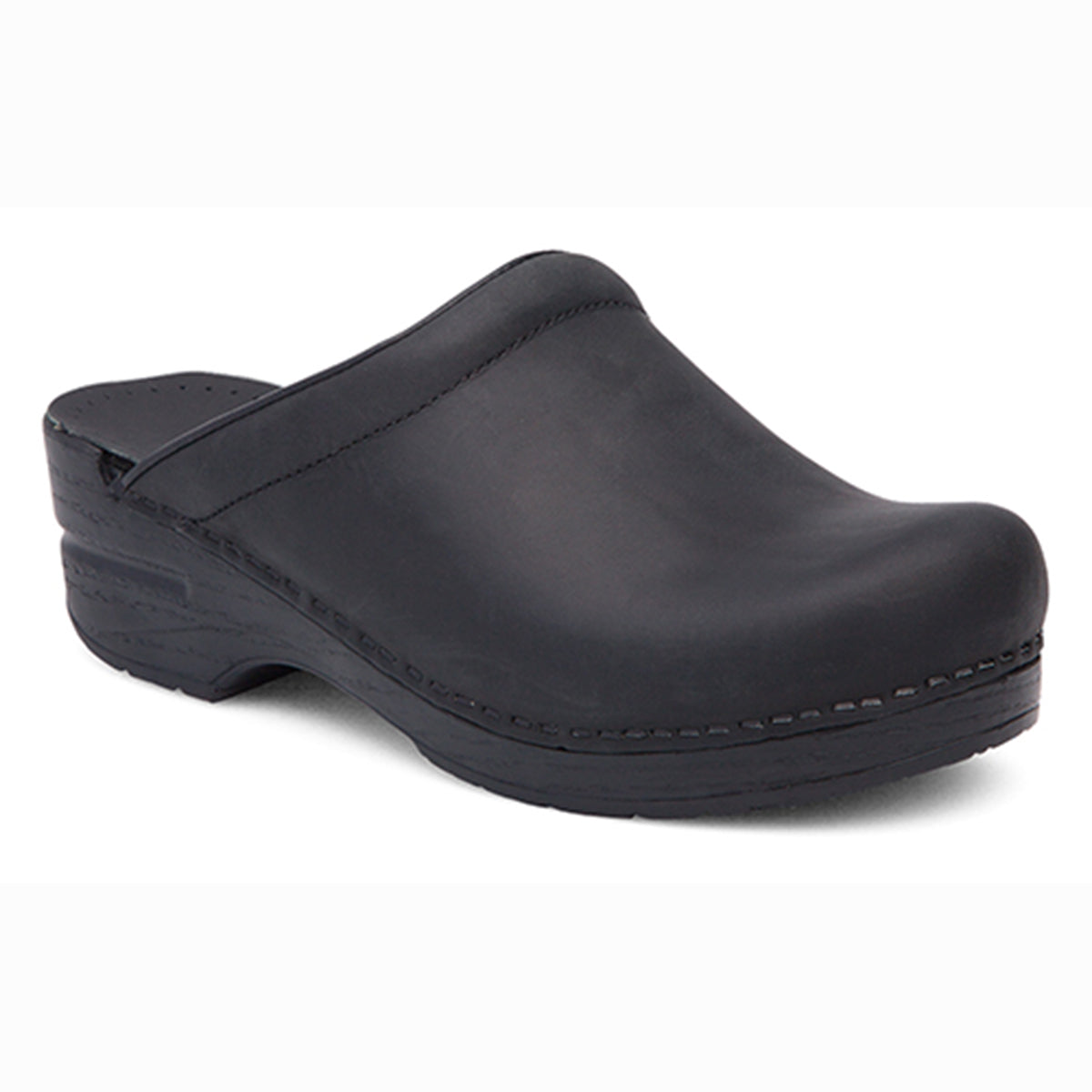 Dansko Sonja Backless Women's Clog, shock-absorbing rocker sole, roomy toe box, and slip-resistant comfort. Style #247-020202
