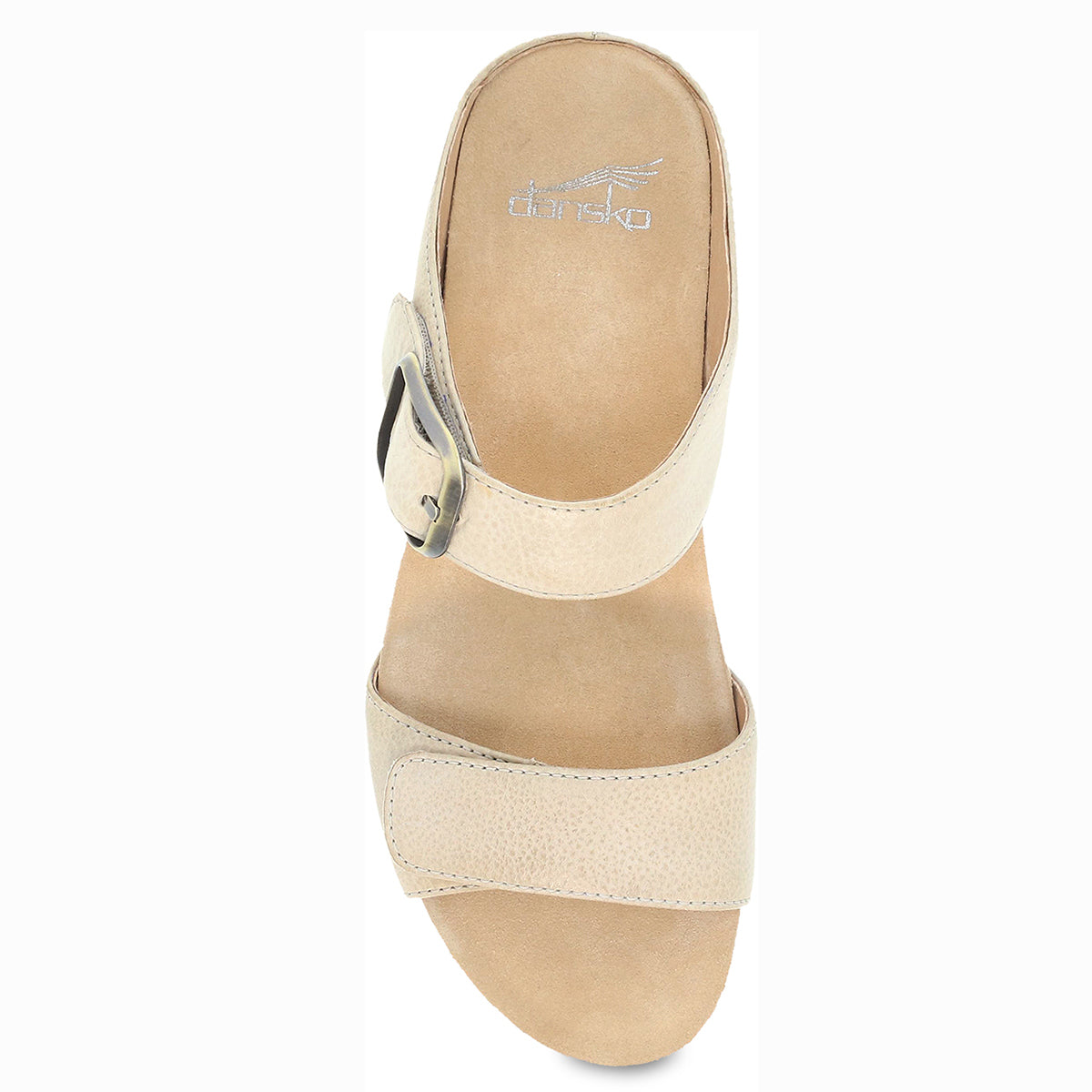 Dansko Tanya Burnished Women's Leather Sandals in Linen
