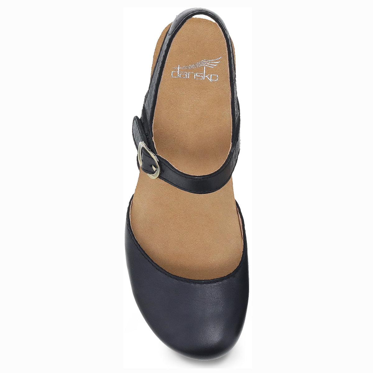 Dansko Tiffani Black Milled Burnished Mary Jane Women's Sandal