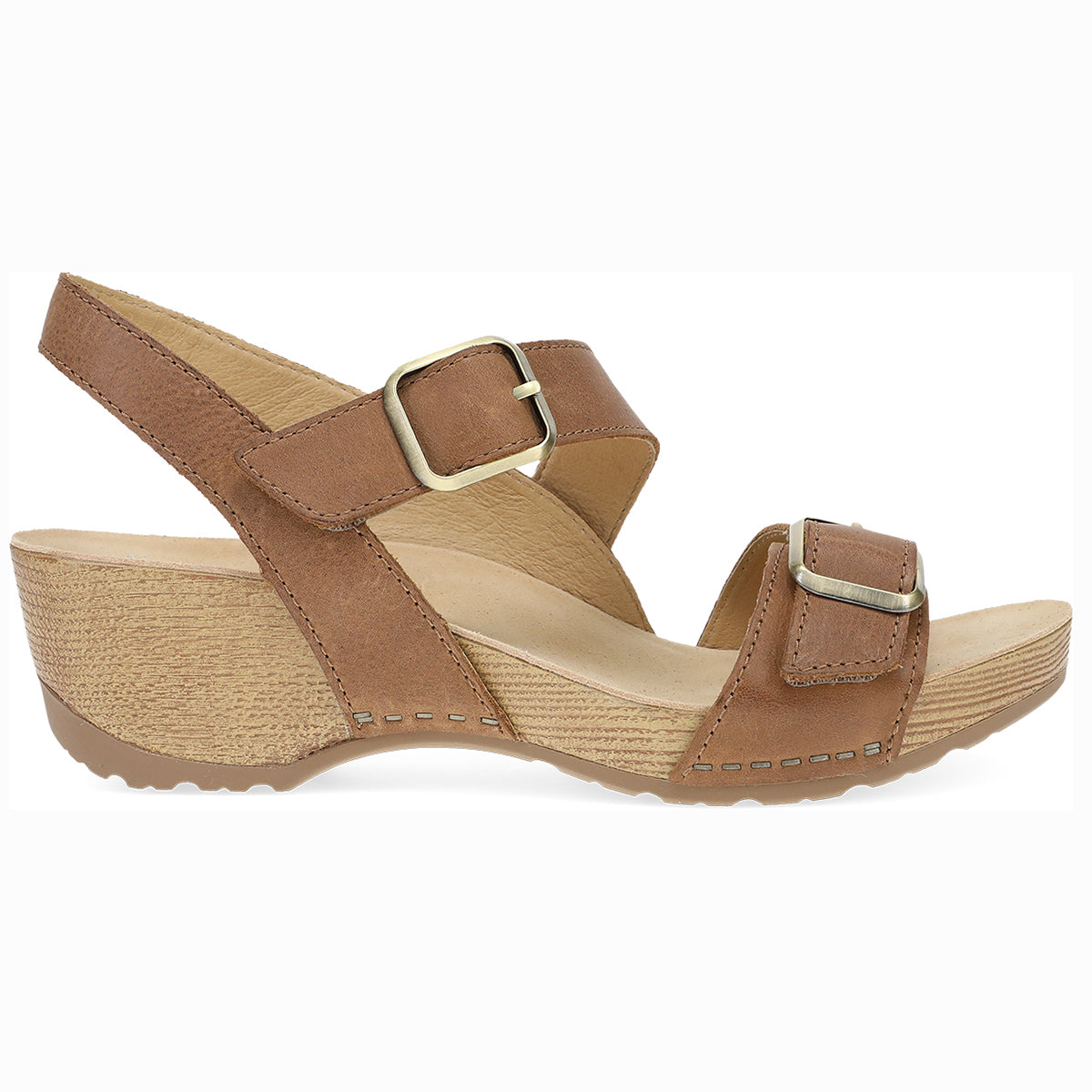 Dansko Trinity Tan Burnished Nubuck Women's Sandals
