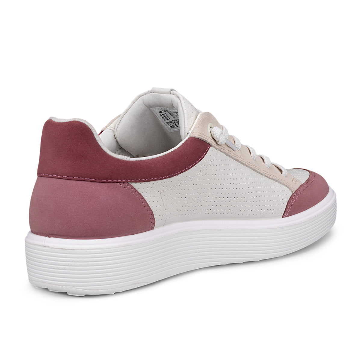 Ecco Soft 60 Women's Leather Sneaker in White Multi