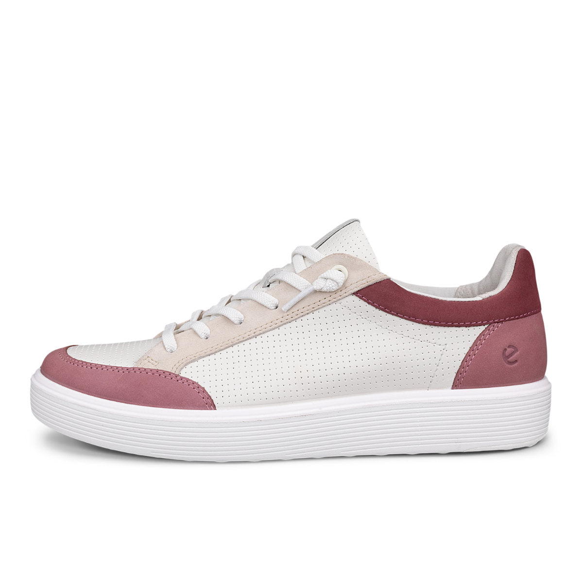 Ecco Soft 60 Women's Leather Sneaker in White Multi