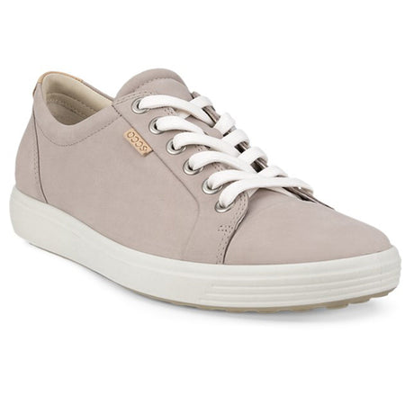 Men’s ECCO Soft 7 Sport Classic sneaker with smooth leather upper, long lace closure, and lightweight dimpled sole in a low-profile silhouette. Style #430003007