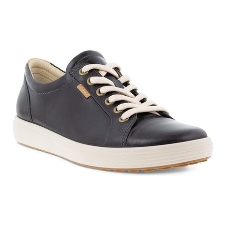 ECCO Soft 7 women’s sneaker in Magnet grey leather with lace-up closure, cushioned insole, and textured rubber sole designed for comfort and modern style.
Style #43000308