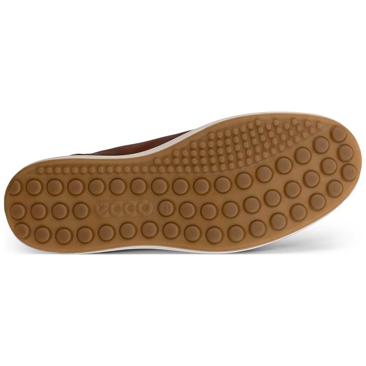Ecco Soft 7 Men's Leather Sneaker in Cognac