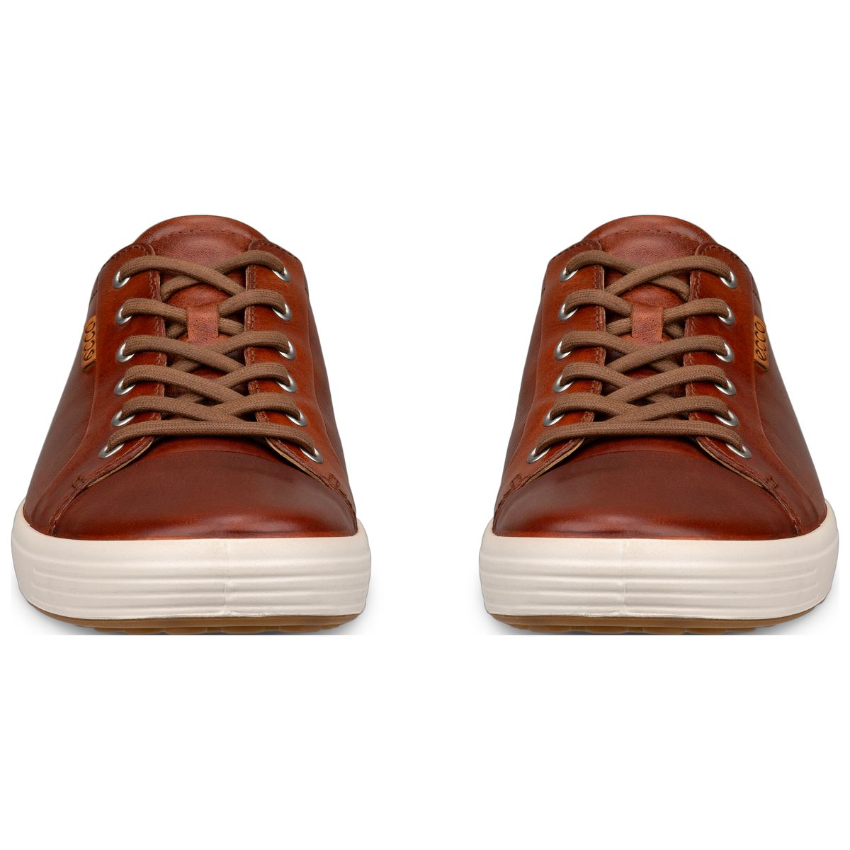 Ecco Soft 7 Men's Leather Sneaker in Cognac