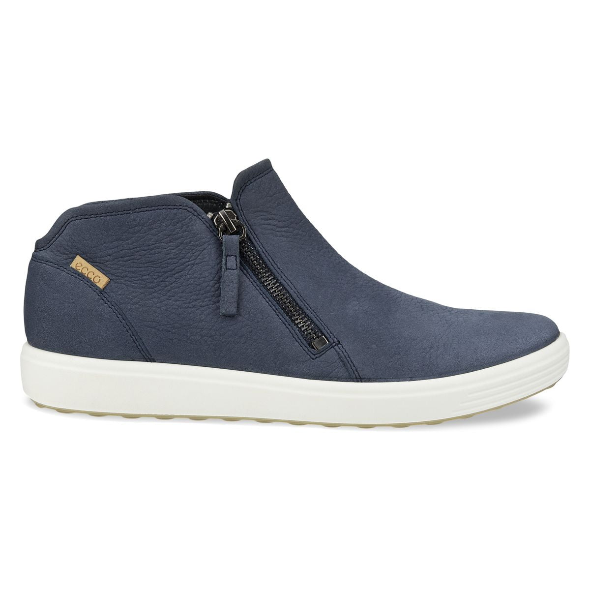 Ecco Soft 7 Women's Side Zip Bootie in Marine