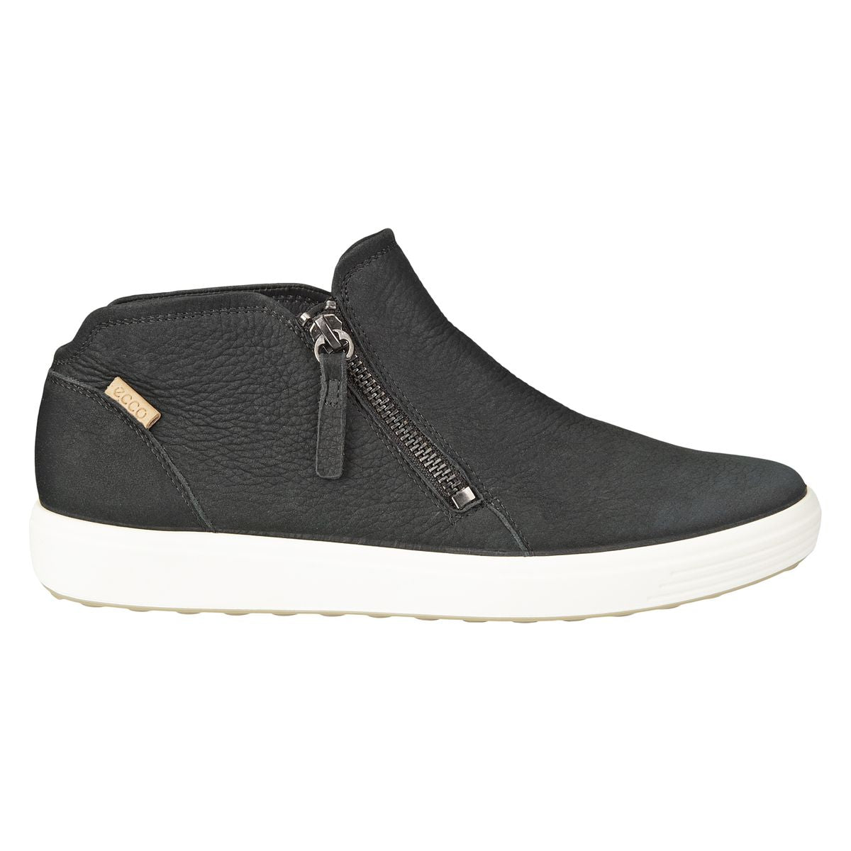 Ecco Soft Women's Side Zip Bootie in Black