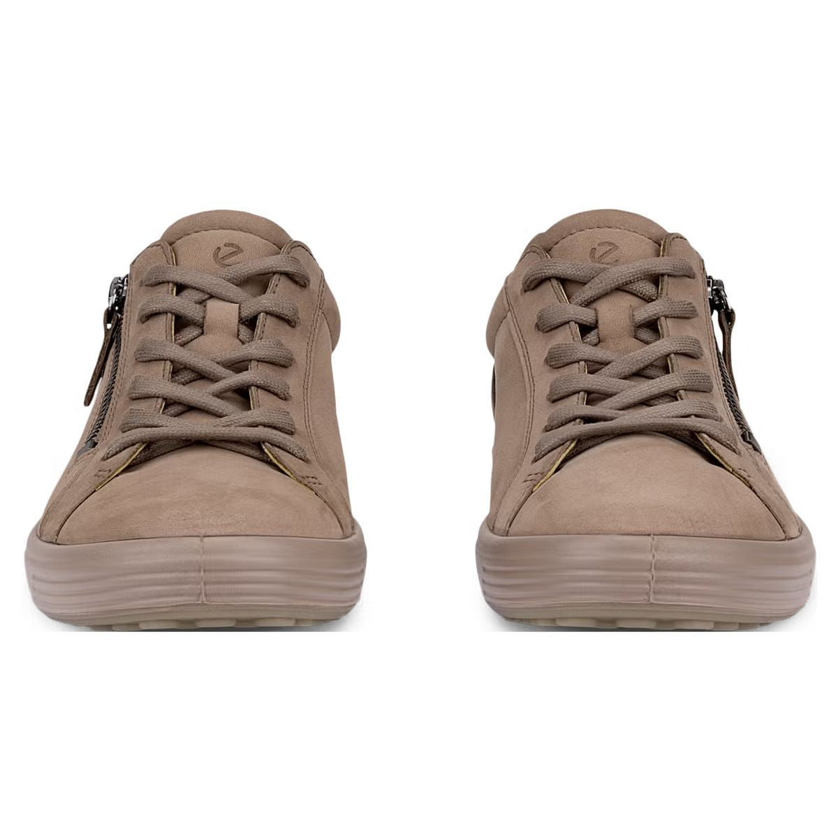 Ecco Soft 7 Women's Side-Zip Sneaker in Brown