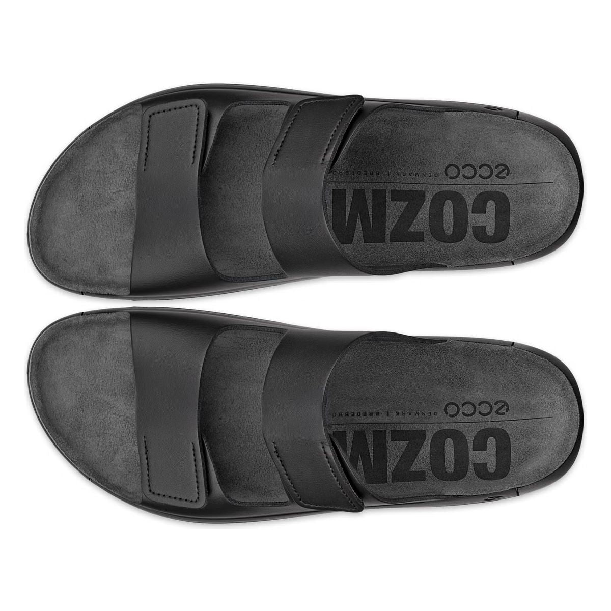 Cozmo Men's Leather Two Strap Sandal