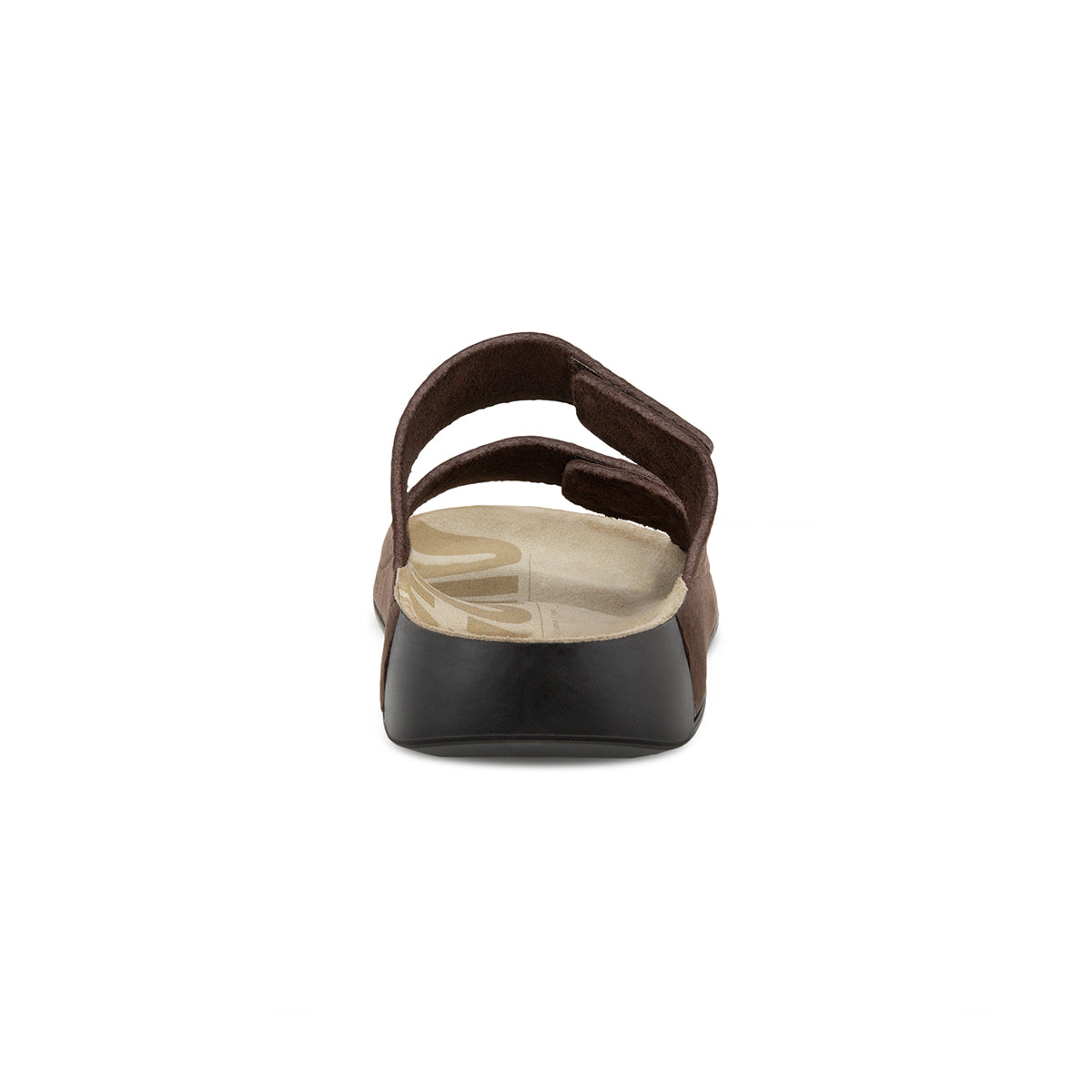Ecco Cozmo Men's Leather Two Strap Sandal In Mocha