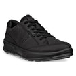 ECCO BYWAY 2.0 men’s leather lace-up shoe with waterproof construction, textile laces, FLUIDFORM™ cushioning, and rubber outsole for flexible, comfortable wear.