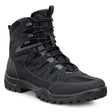 Men’s mid-cut hiking boot with black synthetic mesh upper, rugged sole, waterproof GORE-TEX lining, and reinforced toe for high-performance trail use. Style #81117401