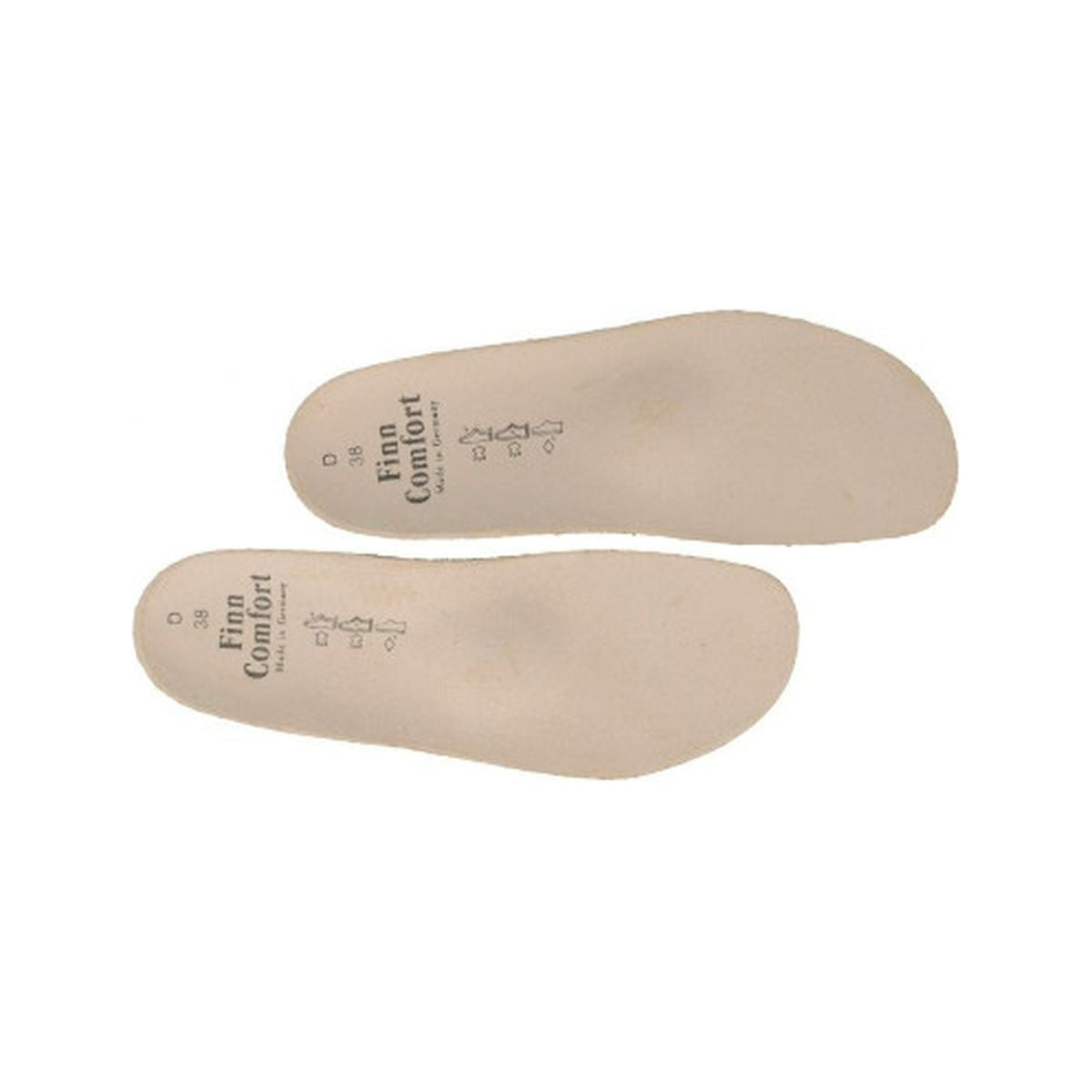 Classic wedge insole with anatomical contouring, suede top layer, and cork-latex base designed for full arch support, heel stability, and lasting comfort. Style #9541