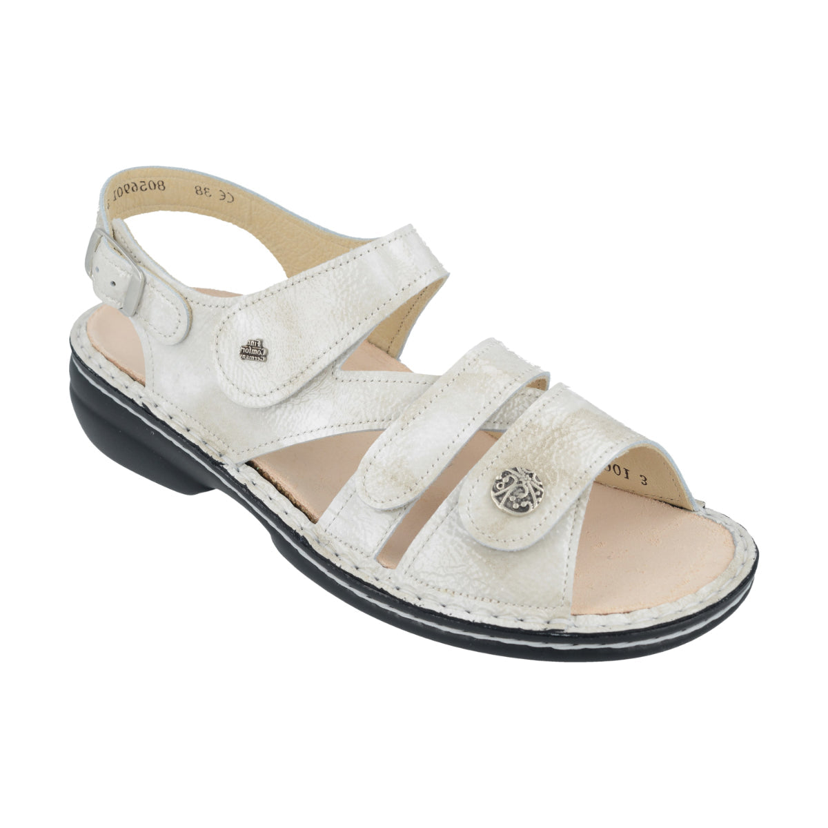 Finn Gomera Fully Adjustable Leather Sandal in Meram with removable insole perfect for medium to wide feet.