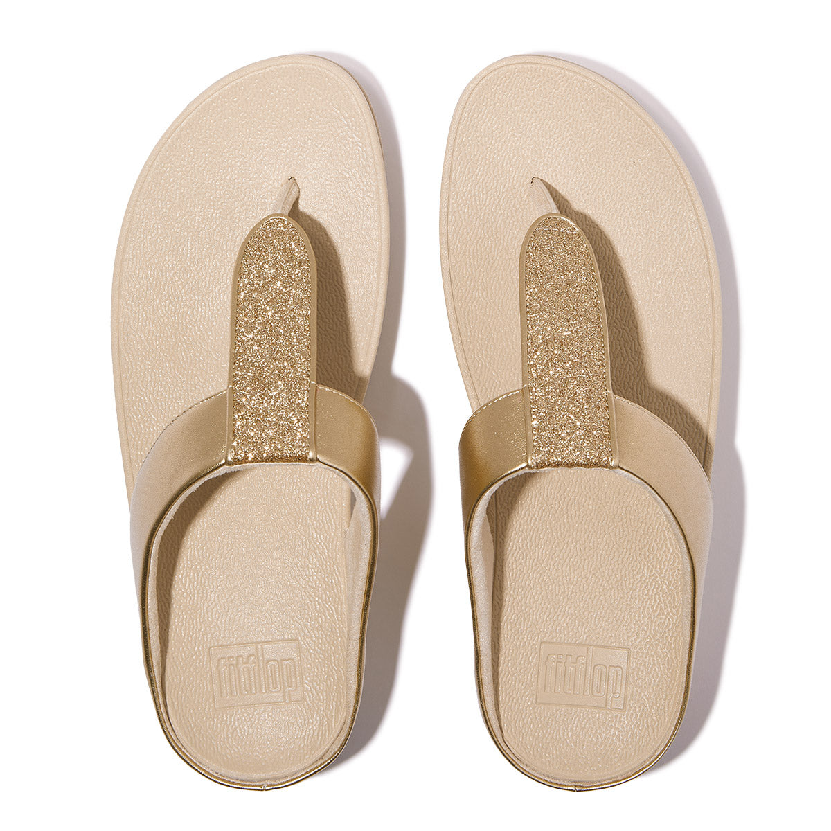 Women's Fino Leather Toe Thong Sandals in Platino