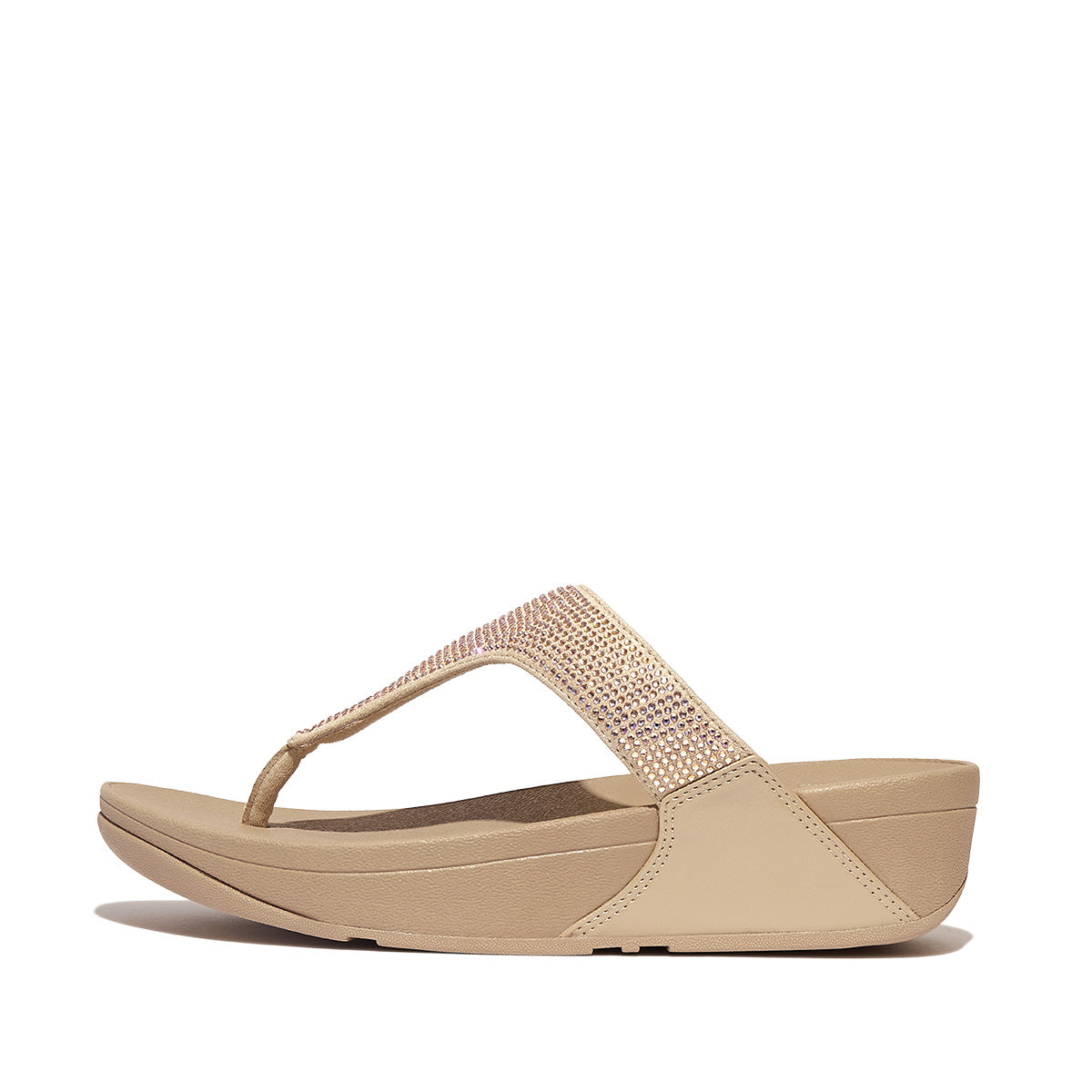 LULU Crystal Toe Thong Slide