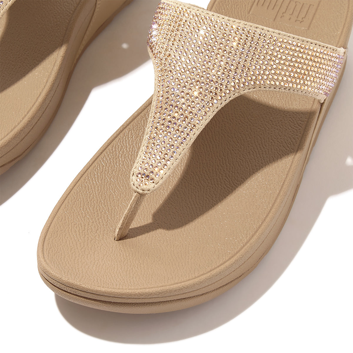 LULU Crystal Toe Thong Slide