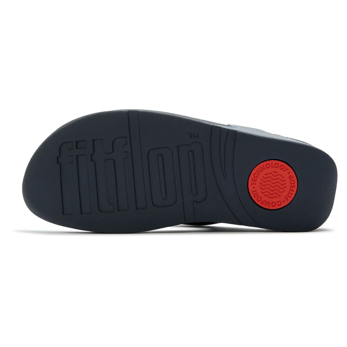 LULU Leather Toe-Post Sandals in Cosmic Blue