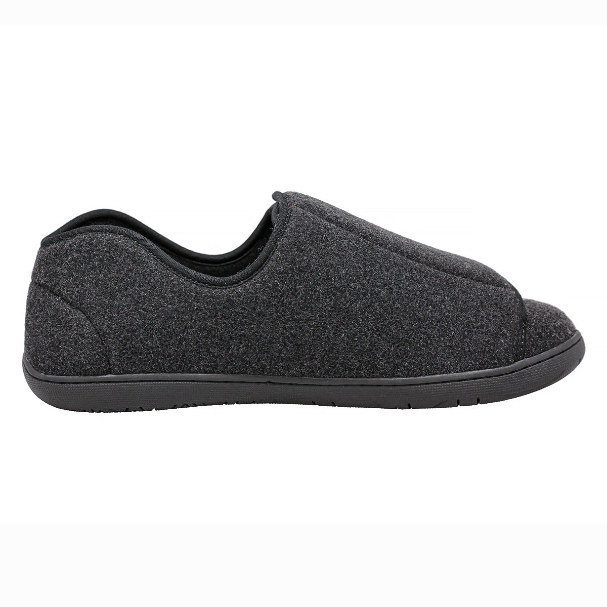 Doctor 2 Black Wool Men's Slippers