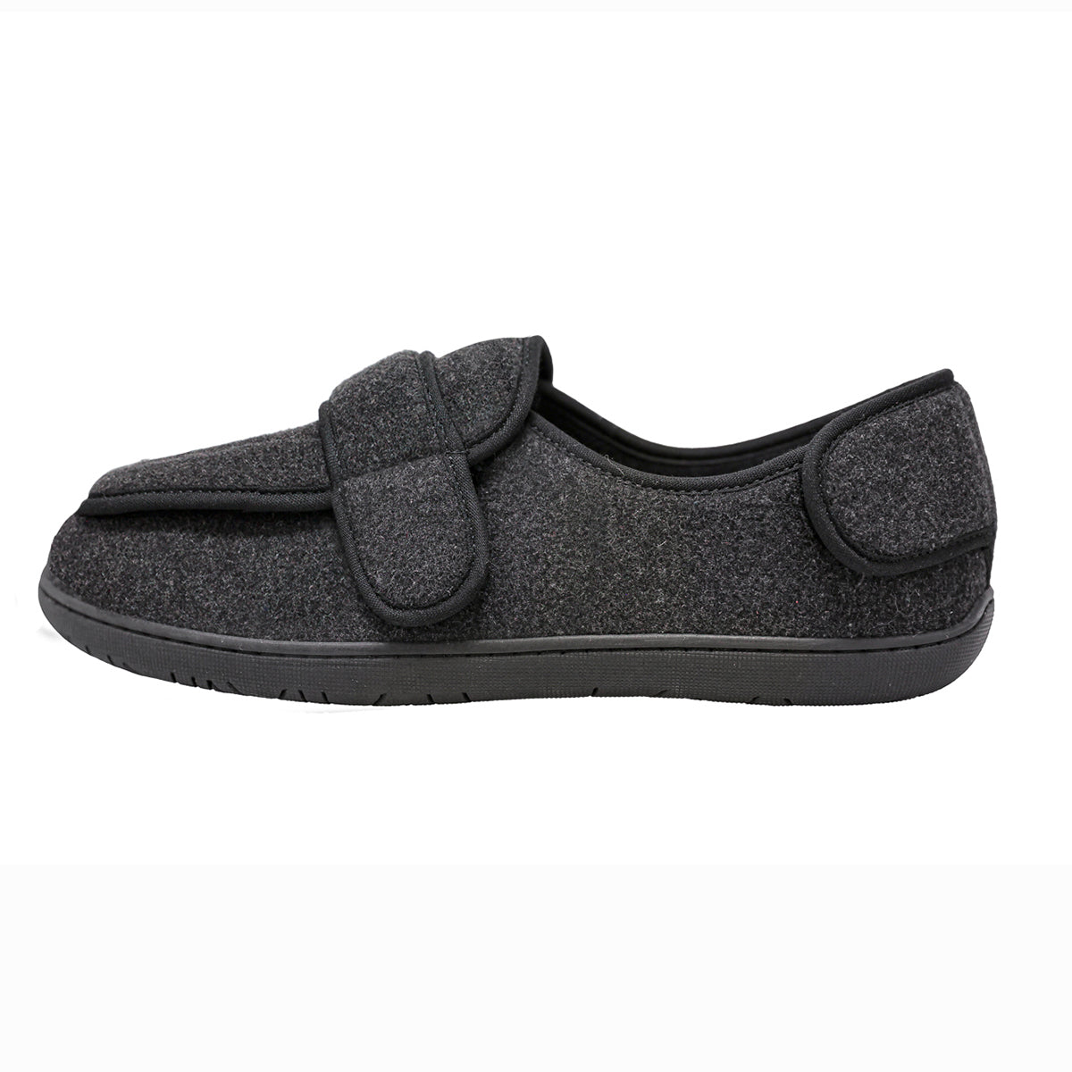 Physician L2 Black Wool Men's Slippers