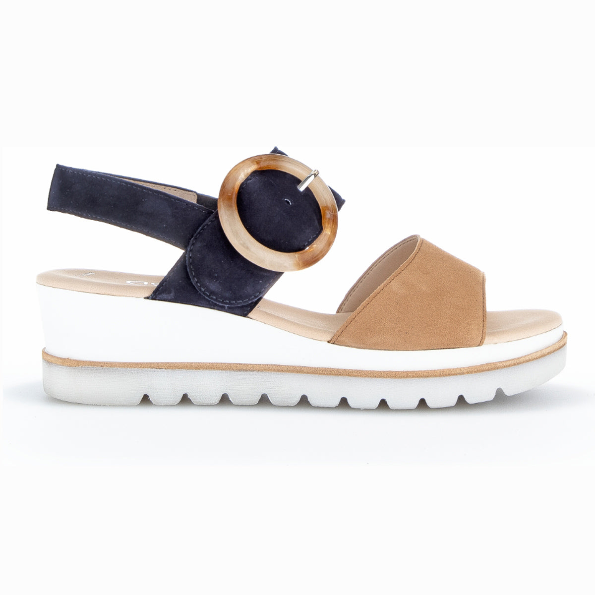 Gabor 24.645 women’s sandals; comfortable leather wedge sandals;
low wedge sandals for women; supportive dress sandals; summer sandals with cushioned footbed; Gabor comfort sandals