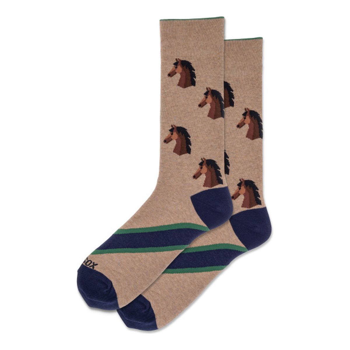 Men's Horse Head Crew Socks