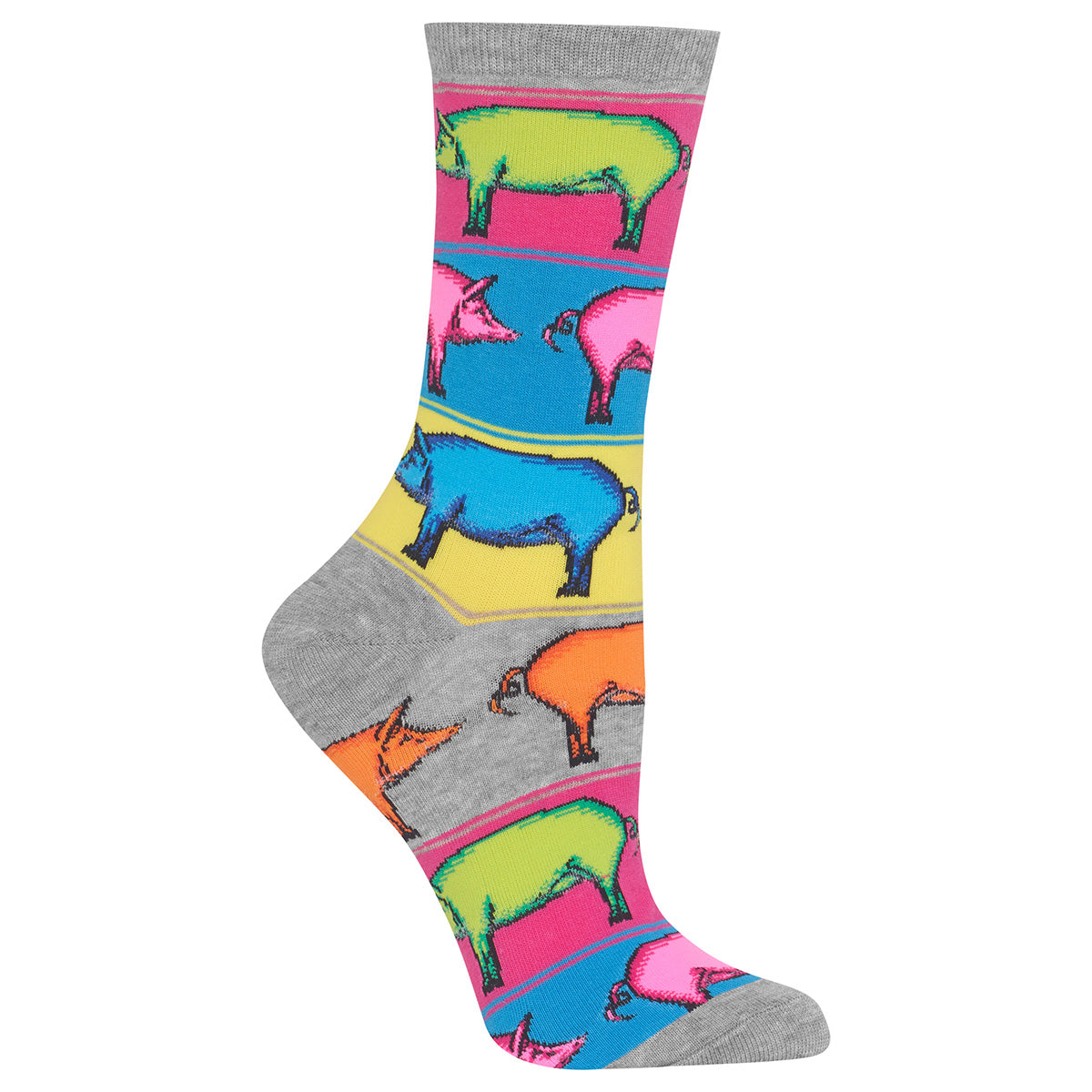 Women's Pop Pigs Crew Socks