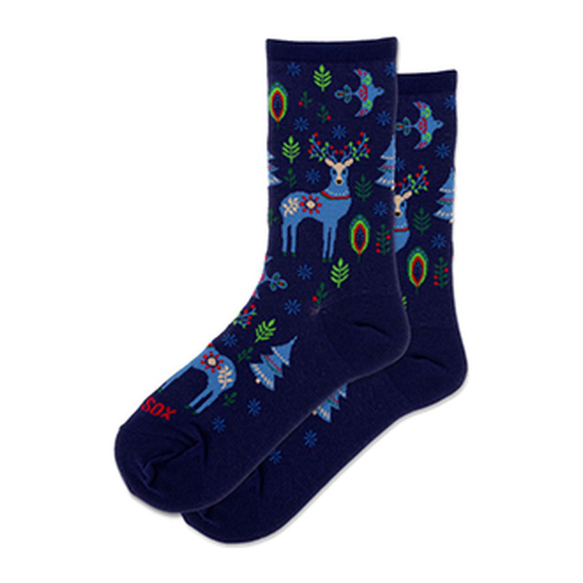 Women's Reindeer Crew Socks