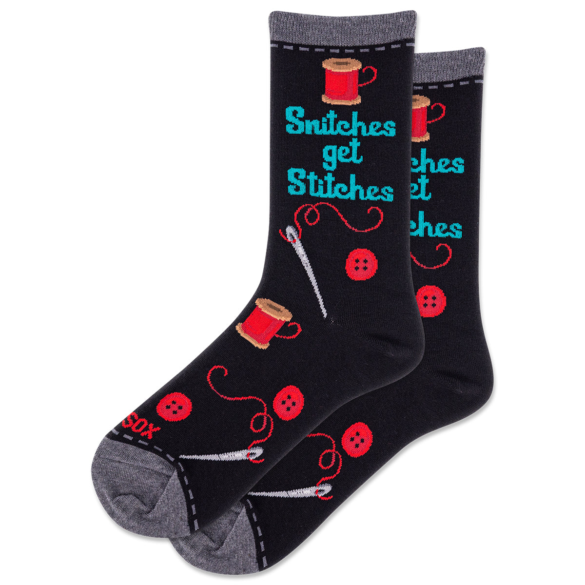 Hotsox Women's Snitches Get Stitches Socks