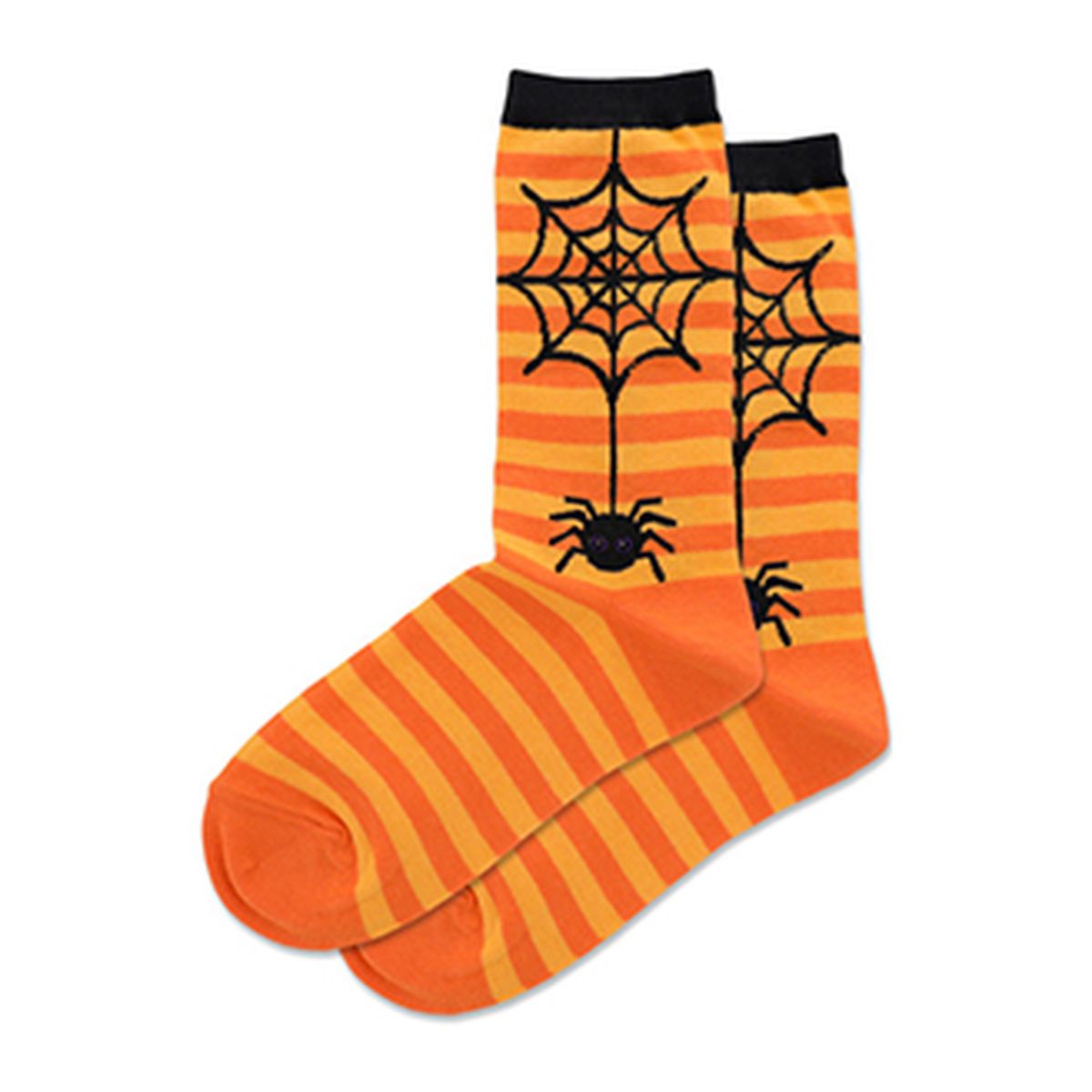 Women's Spider Stripe Crew Socks