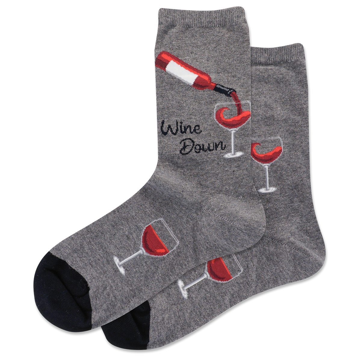 Women's Wine Crew Socks