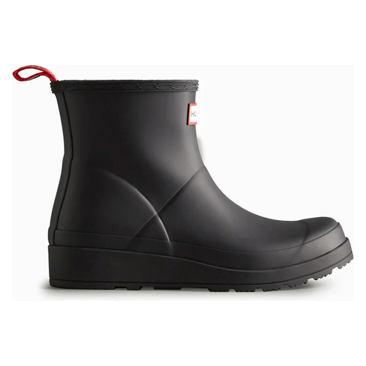 Hunter Play Short Rain Boot Black & FREE Boot Spray