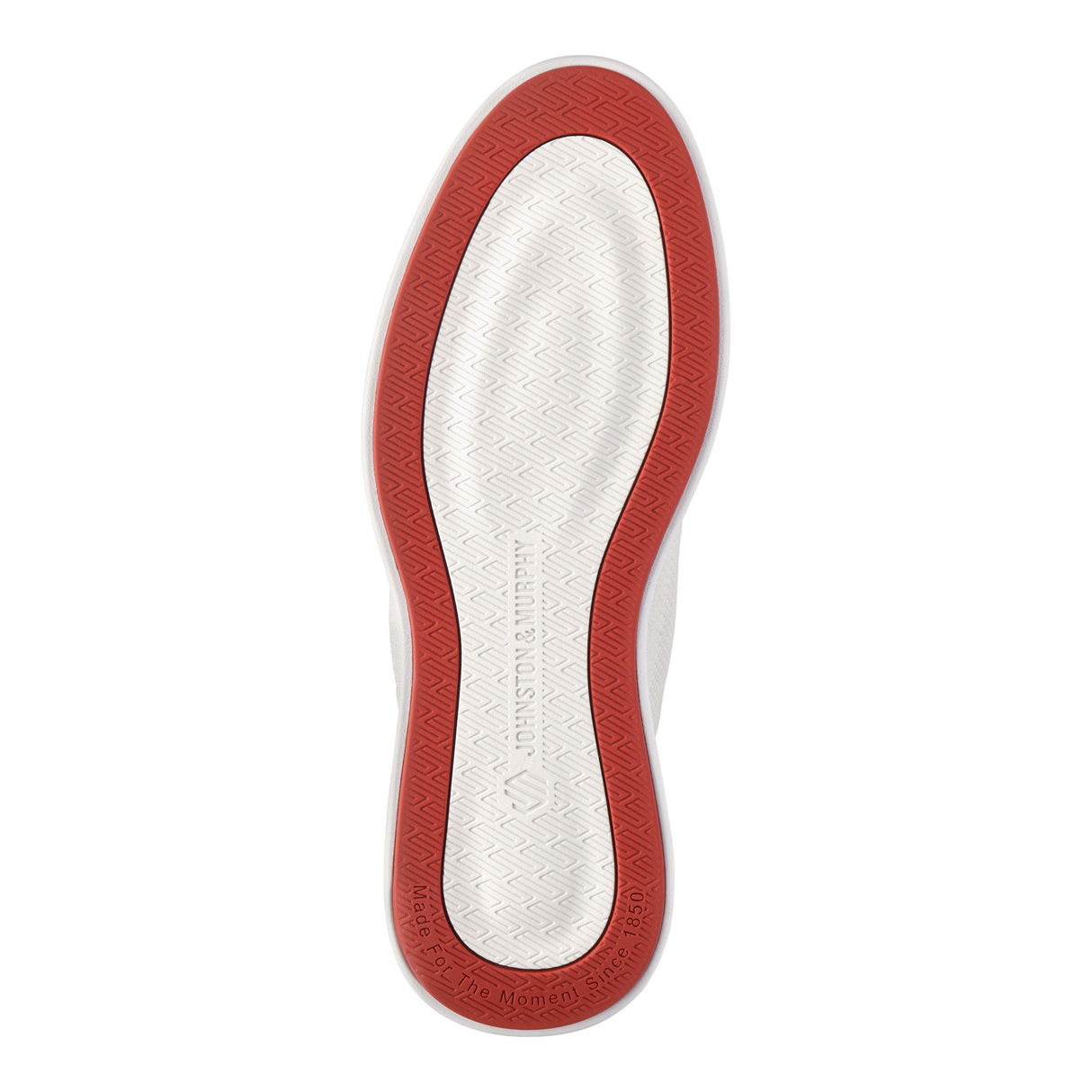 Johnston & Murphy Men's Ackerson Knit Plain Toe Lace-Up Sneaker in White