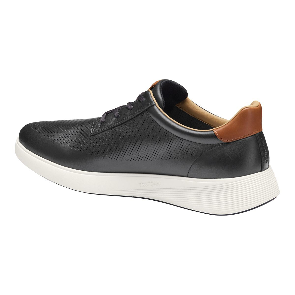Johnston & Murphy Men's Ackerson Perfed Plain Toe Lace-Up Sneaker in Black