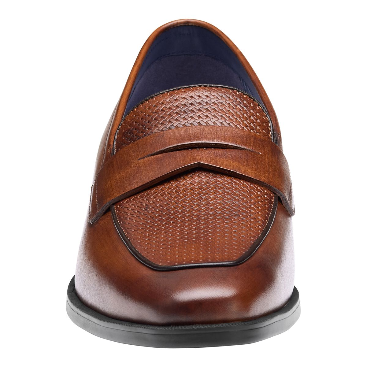 Johnston & Murphy Gibbons Penny Men's Dress Slip On in Mahogany