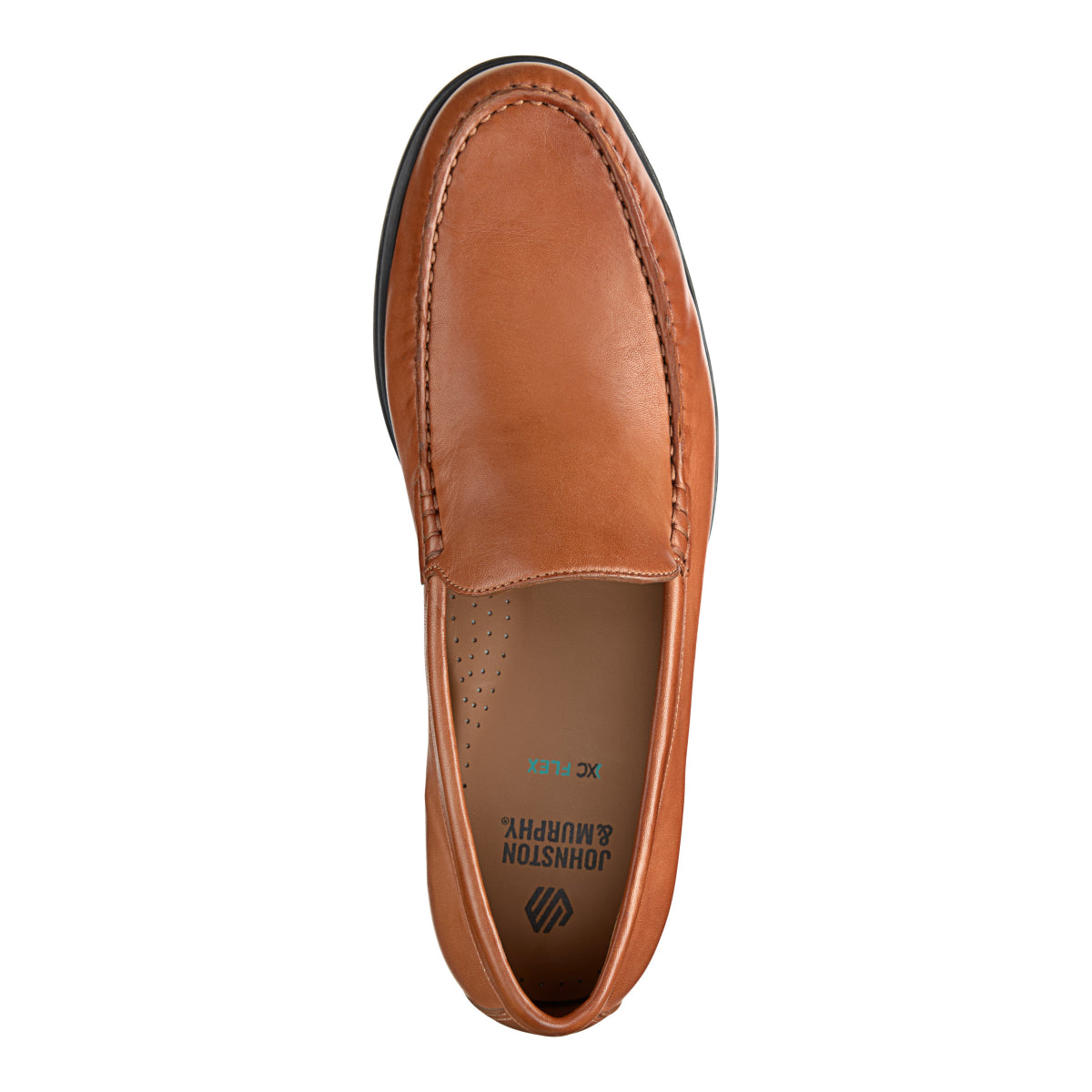 Johnston & Murphy Harrison Men's Mocassin Dress Slip-on in Cognac