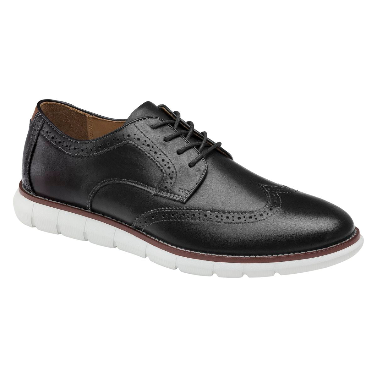 Johnston & Murphy Holden Wingtip Casual Men's Shoe in Black