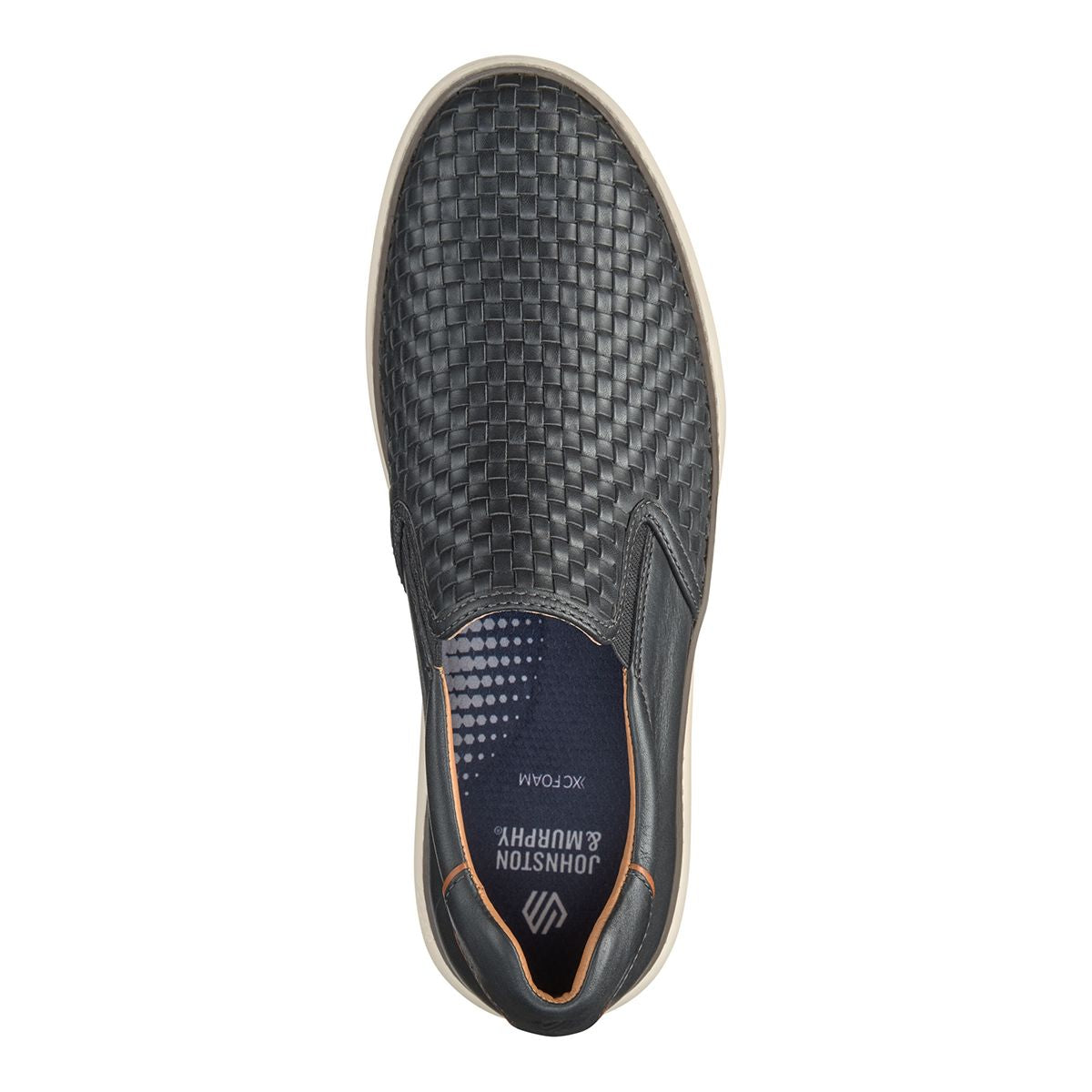 Johnston & Murphy McGuffey 2 Woven Men's Slip-On in Black