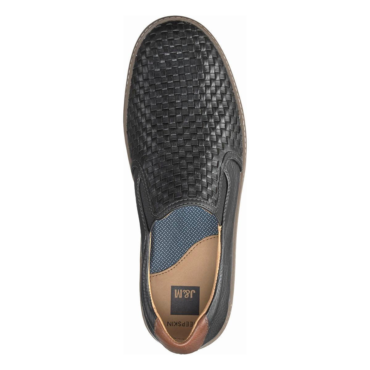 Johnston & Murphy McGuffey Woven Men's Slip-On in Black