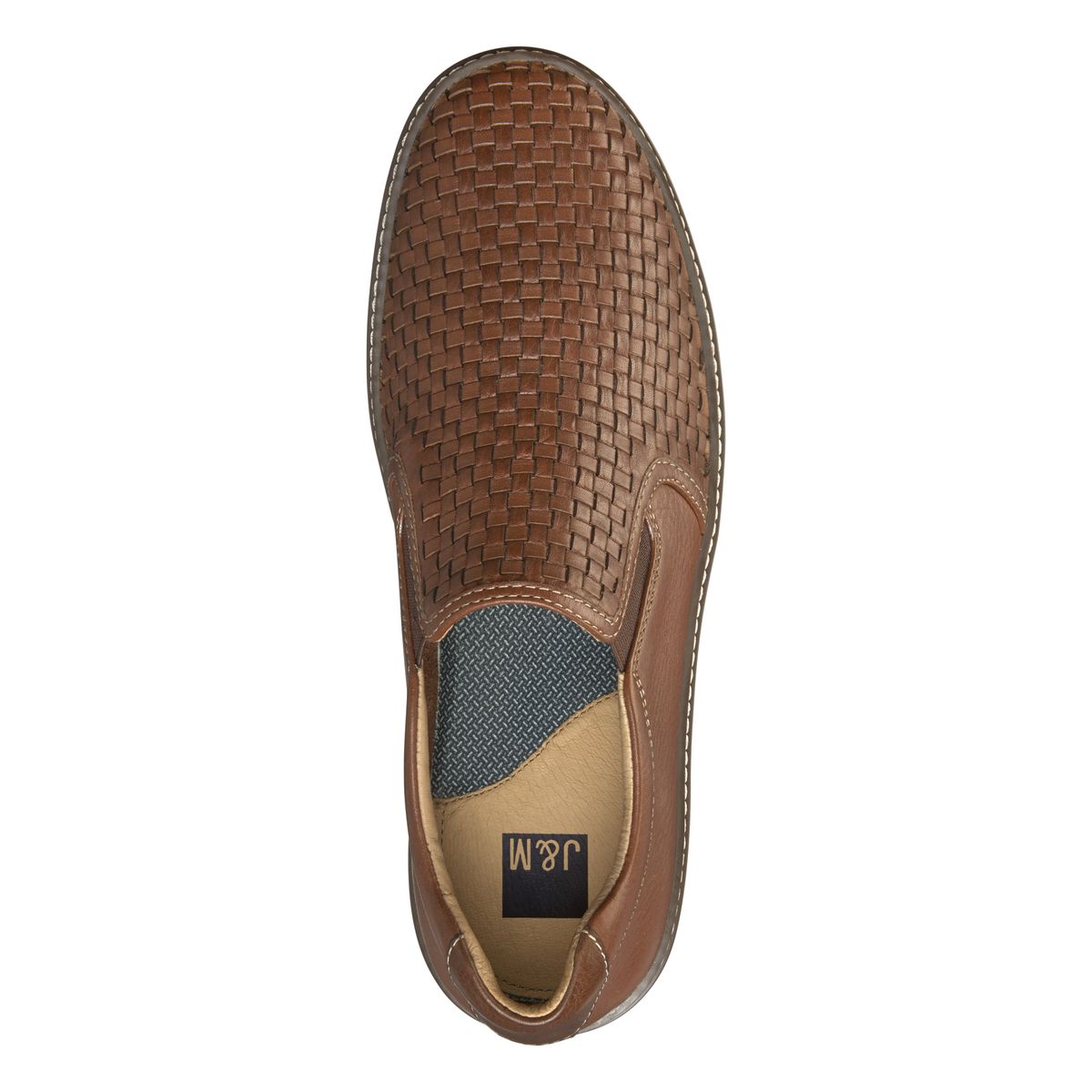 Johnston & Murphy McGuffey Woven Men's Slip-On in Tan