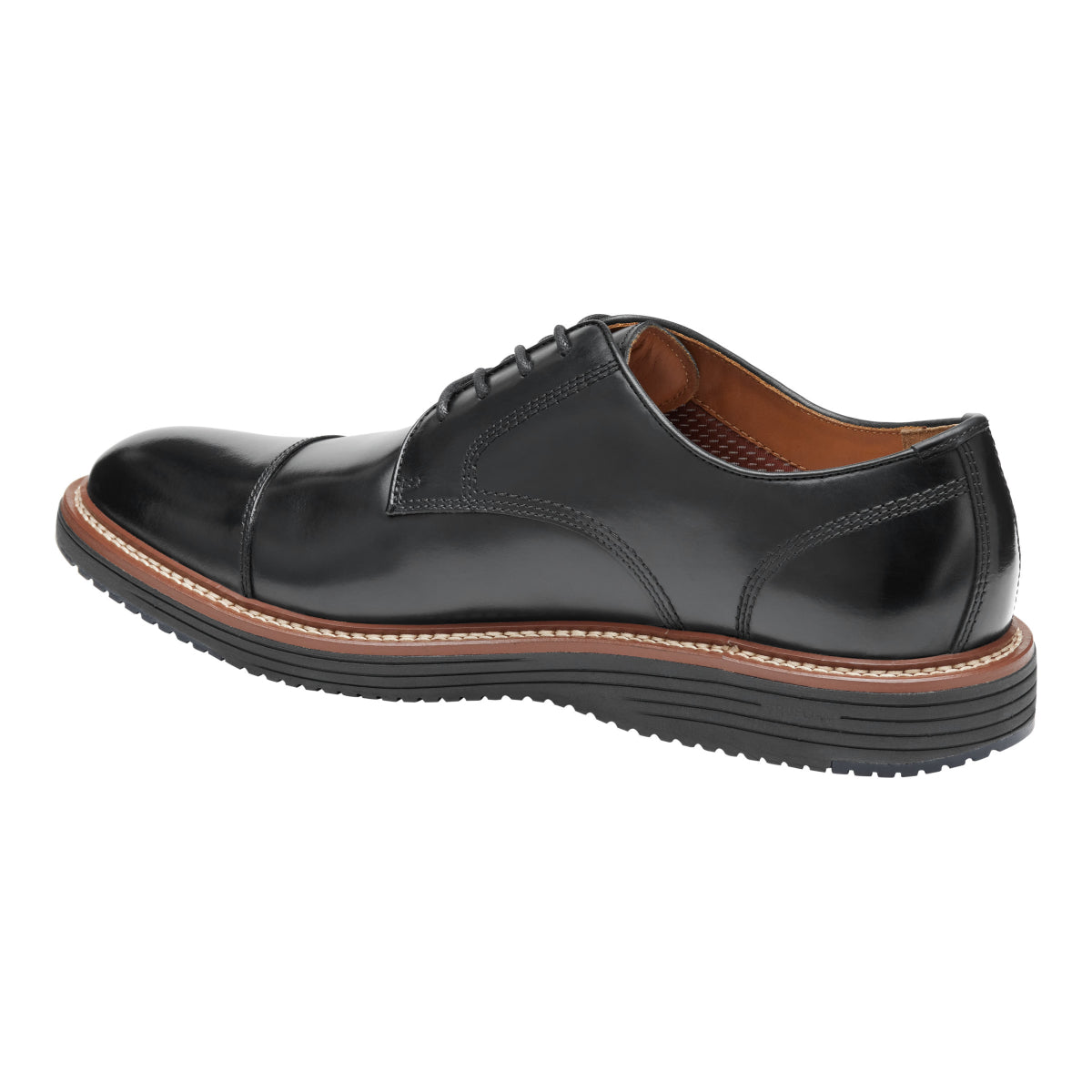 Johnston & Murphy Upton Cap Toe Men's Dress Shoe in Black
