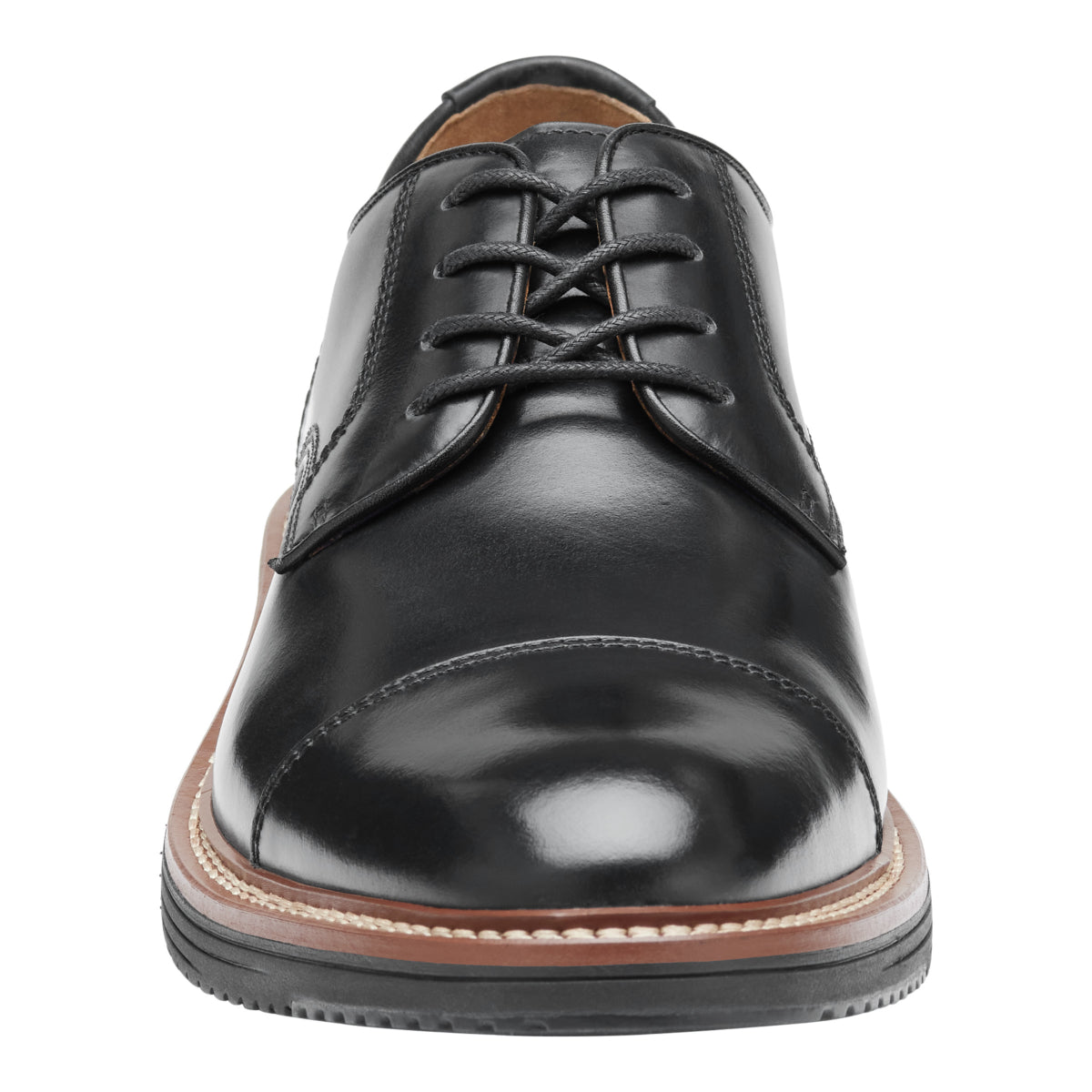 Johnston & Murphy Upton Cap Toe Men's Dress Shoe in Black
