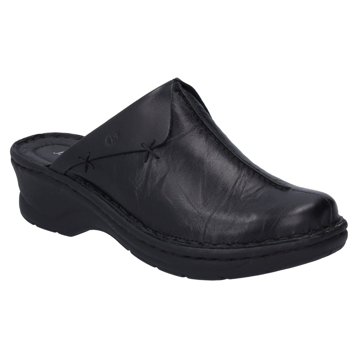 Josef Seibel Catalonia 48 Women's Leather Clog in Black