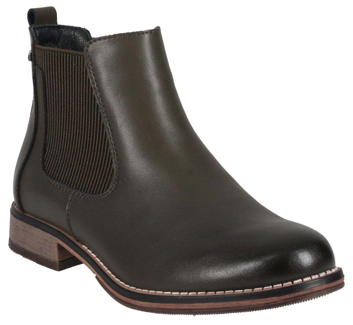 Josef Seibel Berlina 01 Women's Chelsea Waterproof Boot in Olive