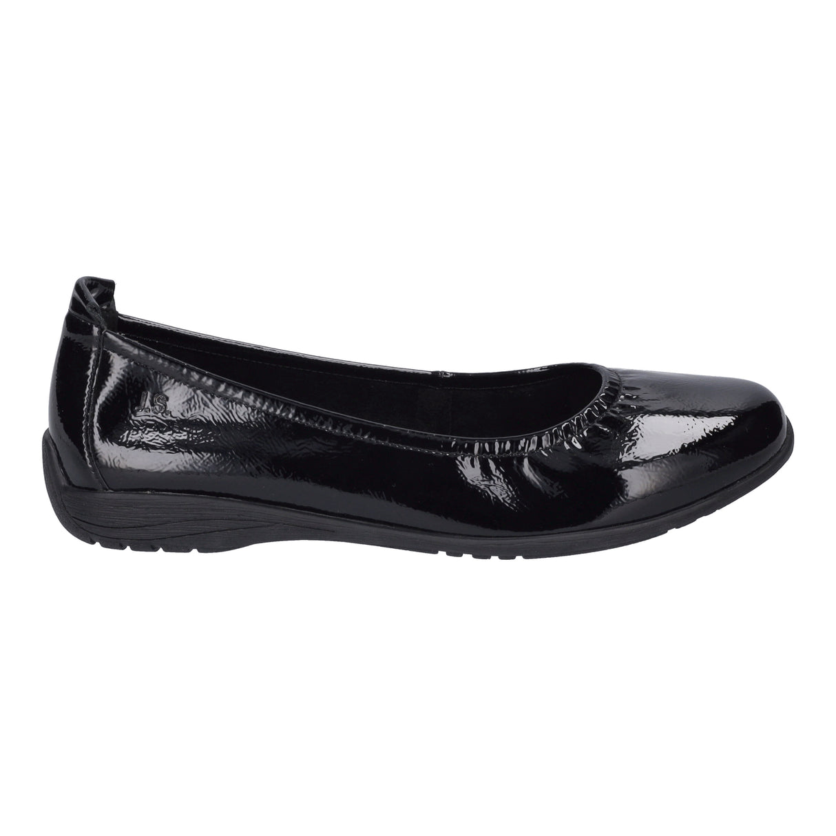 Josef Seibel Fenja 01 Women's Leather Ballerina in Black Patent